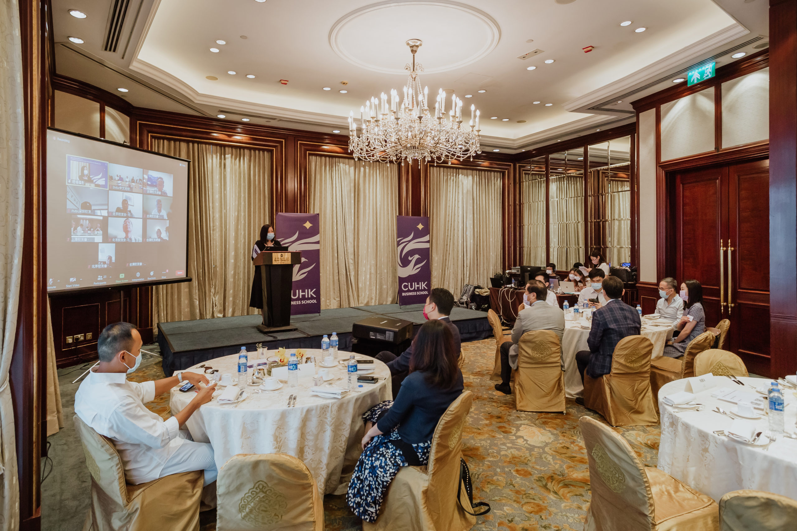 Ms Iris Liu, Administrative Director of the Alumni and Corporate Affairs Office of the CUHK Business School, shared the upcoming alumni engagement plans and encouraged the AAs to extend their impact in the wider alumni community.
