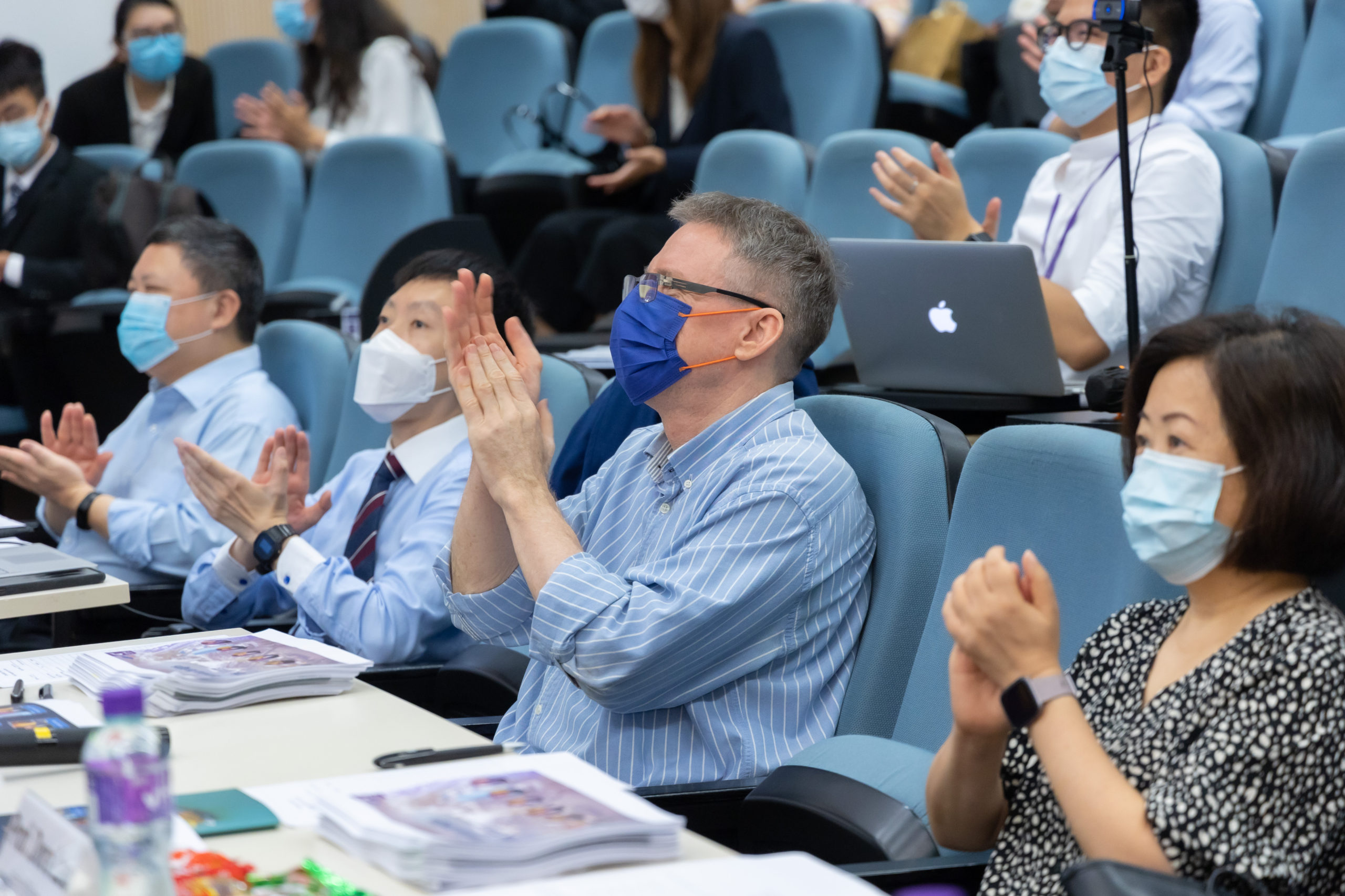 Judges of the Final Presentation (from left to right): Prof. Wan Wongsunwai, Dr. Anson Au Yeung, Dr. Stephen Frost and Prof. Dora Lau