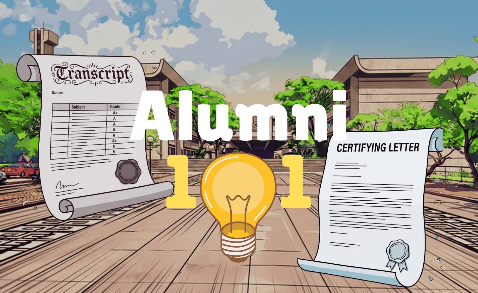 CUHK Business School Alumni, Alumni 101, Transcript, Certifying Letter, Alumni ID, 中大商學院校友, 校友101 , 學業成績表, 學歷證明書, 校友編號, 中大商学院校友, 校友101 , 学业成绩表, 学历证明书, 校友编号