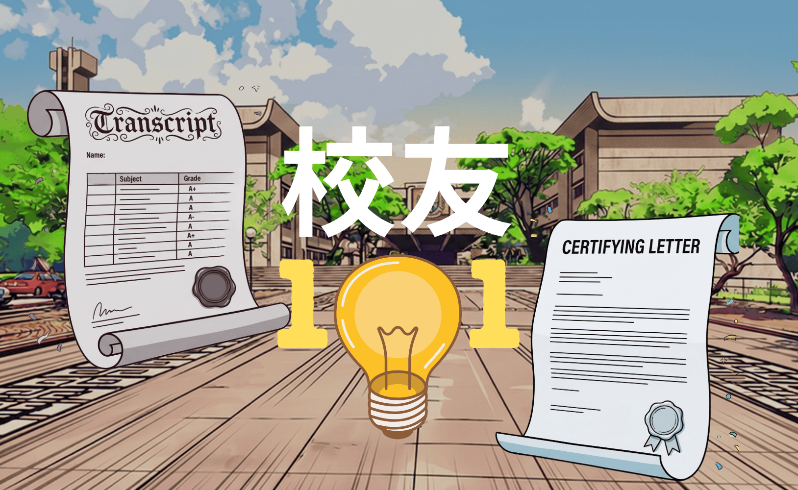 CUHK Business School Alumni, Alumni 101, Transcript, Certifying Letter, Alumni ID, 中大商學院校友, 校友101 , 學業成績表, 學歷證明書, 校友編號, 中大商学院校友, 校友101 , 学业成绩表, 学历证明书, 校友编号