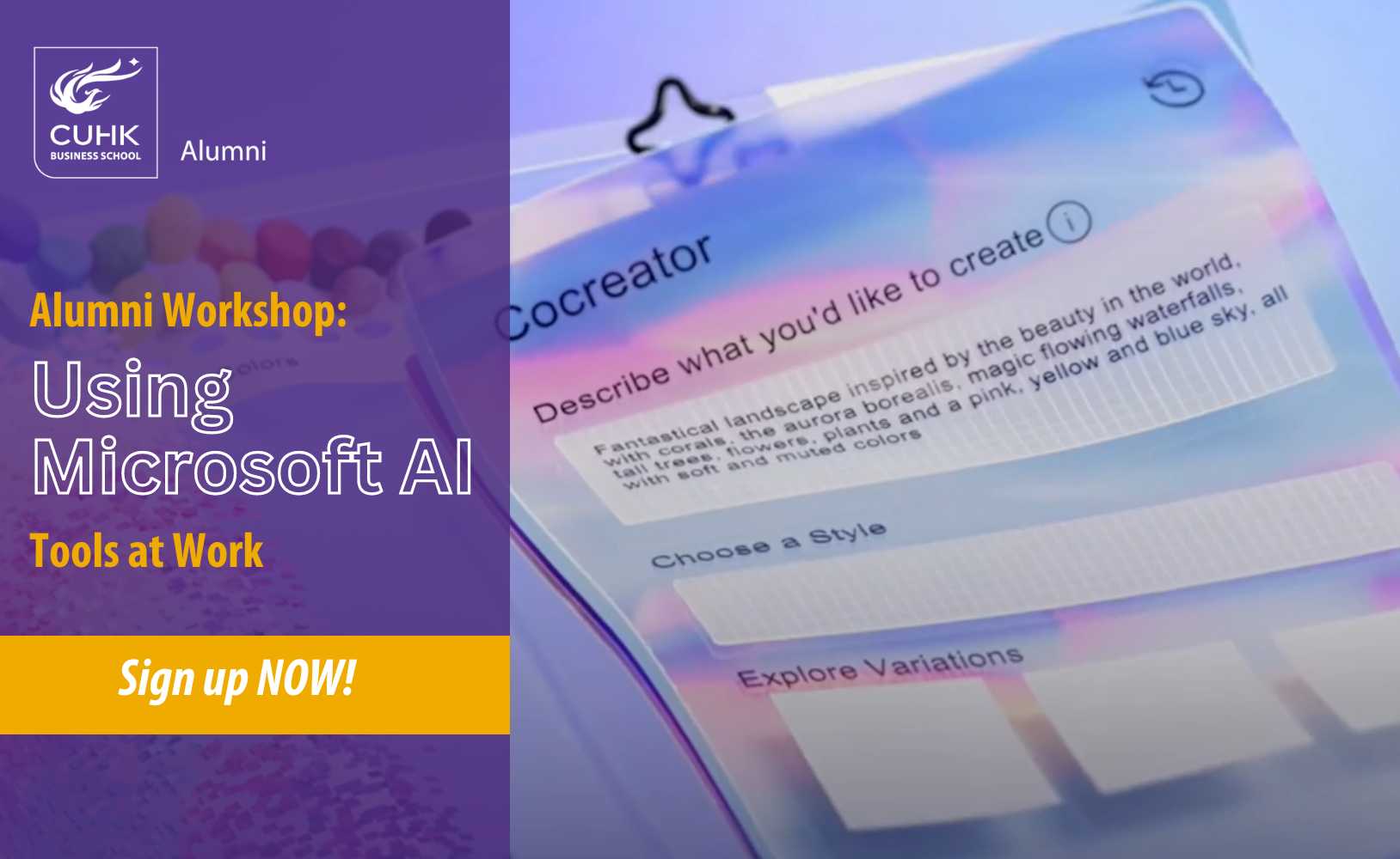 Alumni Workshop Microsoft AI Copilot 微軟 AI tools